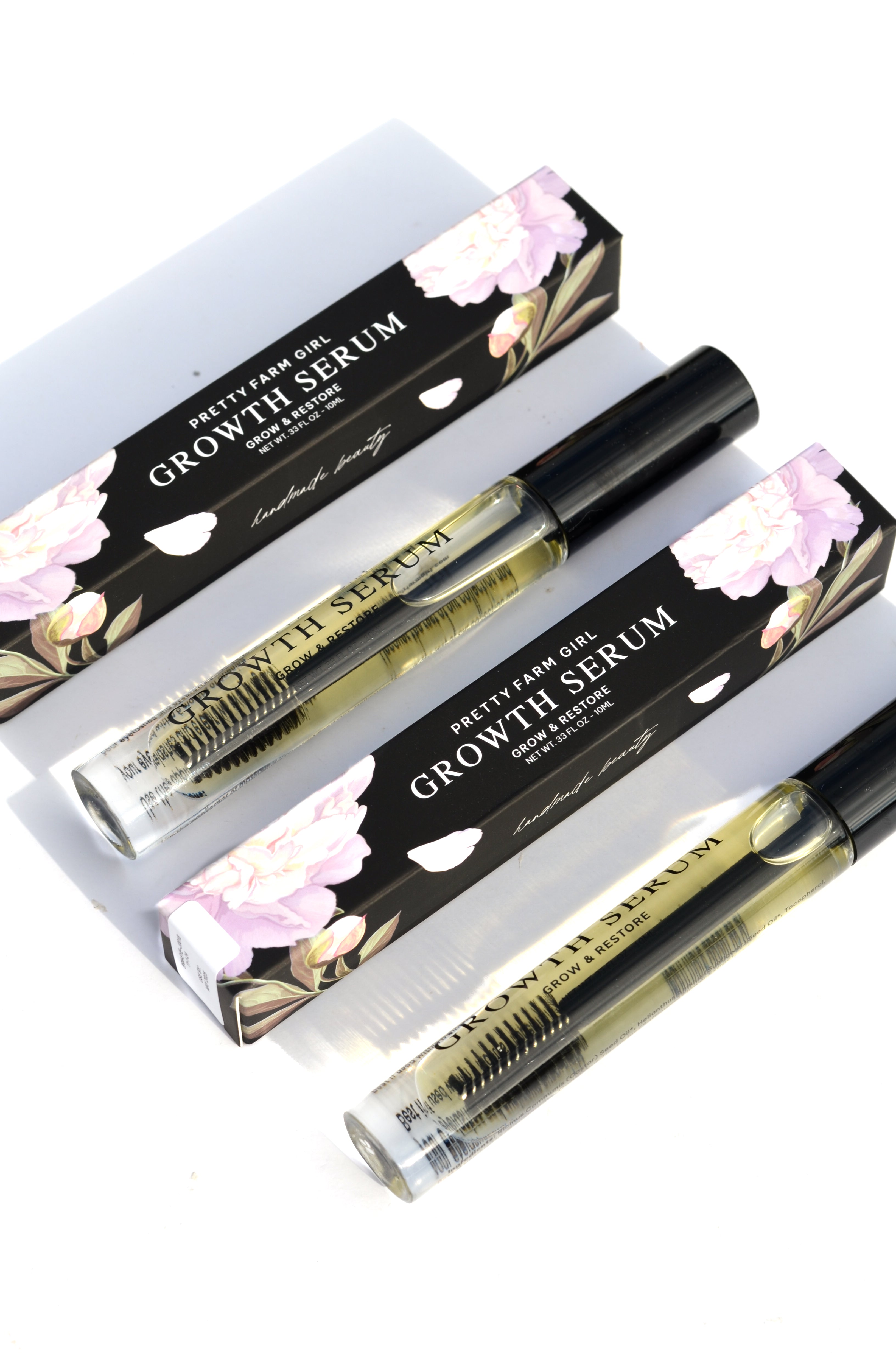 Eyelash + Eyebrow Growth Serum eyelash serum with nature-inspired artwork - product view 3