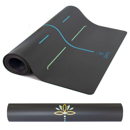 Eco Balance yoga mat with nature-inspired artwork