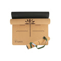 Eco-Friendly Cork Yoga Mat yoga mat with nature-inspired artwork