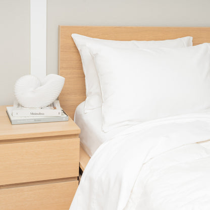 Organic Sateen Bed Sheets Set bed sheets with nature-inspired artwork