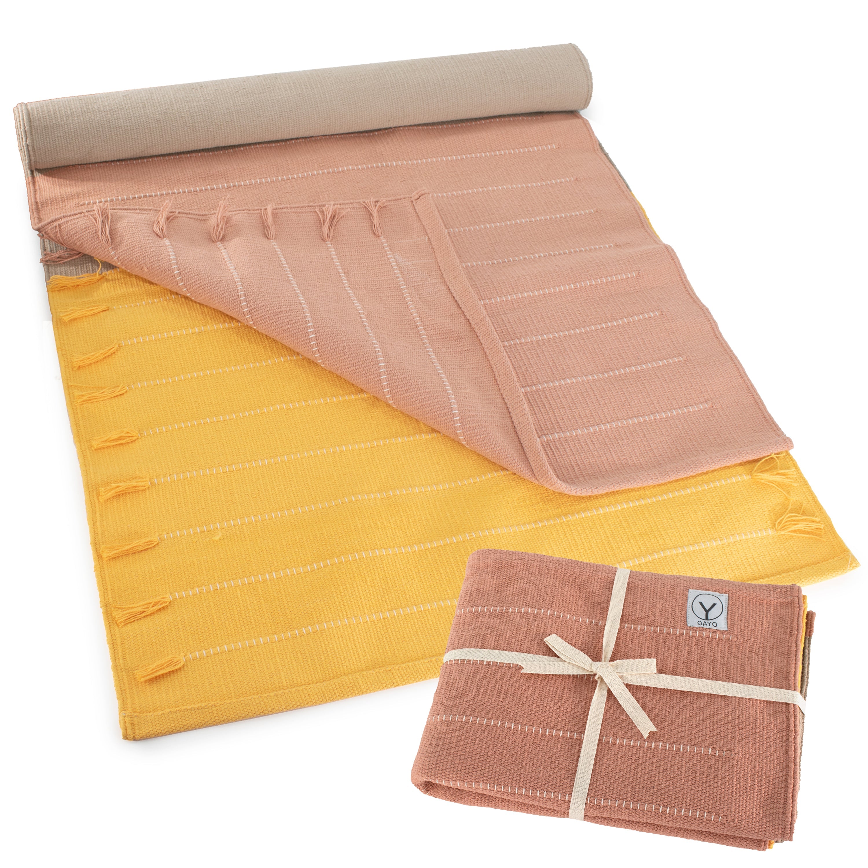 Organic & Eco yoga mat with nature-inspired artwork - product view 10
