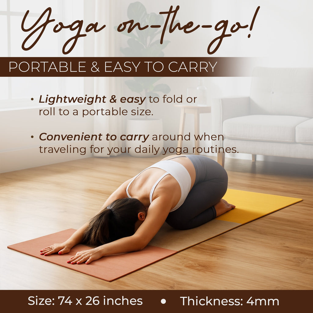 Organic & Eco yoga mat with nature-inspired artwork - product view 8