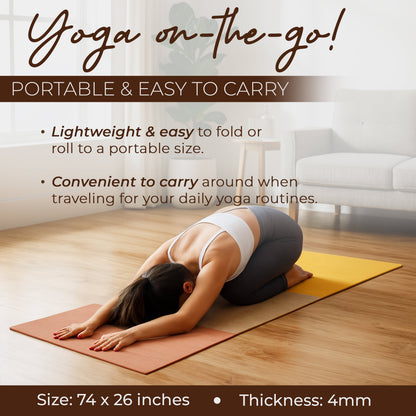Organic & Eco yoga mat with nature-inspired artwork - product view 8