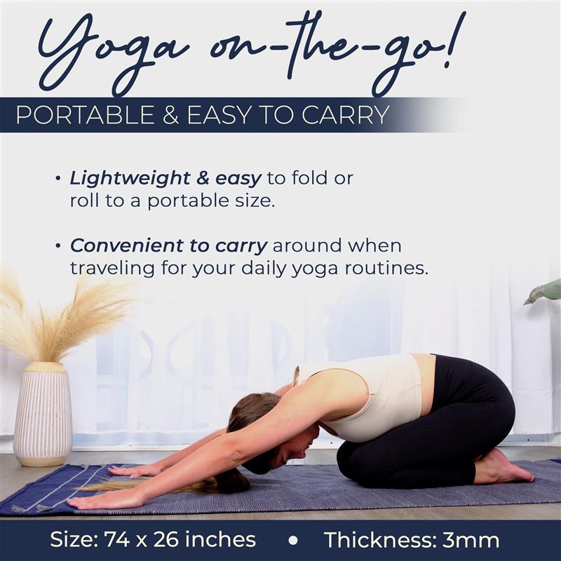 Organic & Eco yoga mat with nature-inspired artwork - product view 3