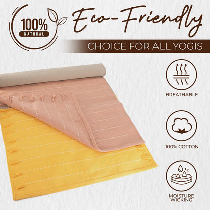 Organic & Eco yoga mat with nature-inspired artwork - product view 11