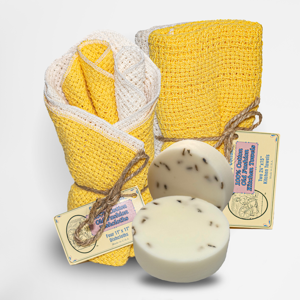 Starter Kit 100% Cotton Dishcloth 11" X 11" (4), Kitchen Towel 24" X home decor with nature-inspired artwork - product view 11