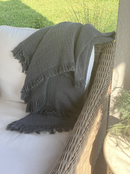 100% Cotton Throw Blankets 50" X 60" home decor with nature-inspired artwork - product view 4
