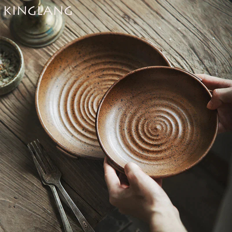 Decorbites™ Round Swallow Plate uncategorized / needs cleanup with nature-inspired artwork - product view 2