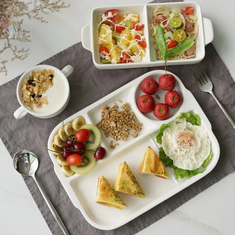 Decorbites™ Divided Plate uncategorized / needs cleanup with nature-inspired artwork - product view 3