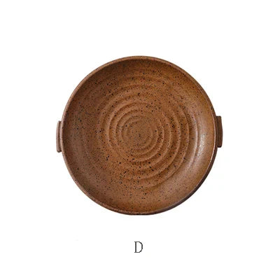 Decorbites™ Japanese Style Round Plate uncategorized / needs cleanup with nature-inspired artwork - product view 5