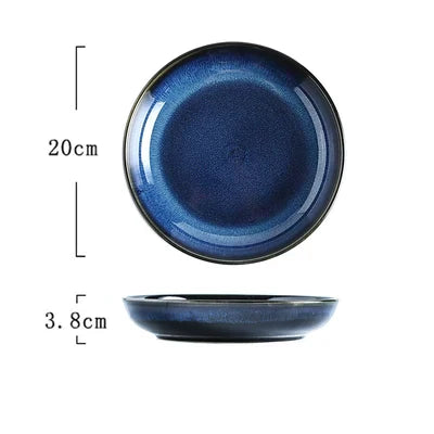 Decorbites™ Japanese Blue Tableware uncategorized / needs cleanup with nature-inspired artwork - product view 8