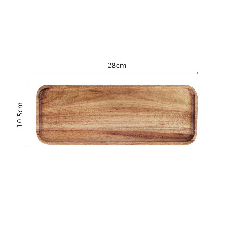 Decorbites™ Acacia Wood Breakfast Tray uncategorized / needs cleanup with nature-inspired artwork - product view 6