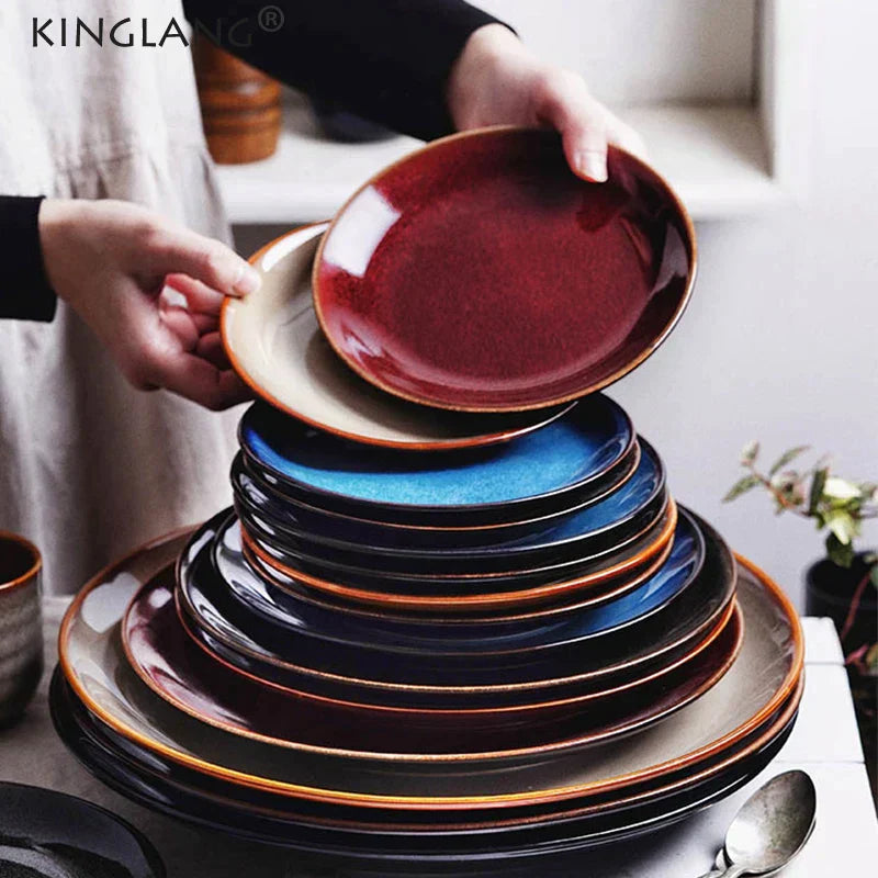 Decorbites™ Round Plate uncategorized / needs cleanup with nature-inspired artwork