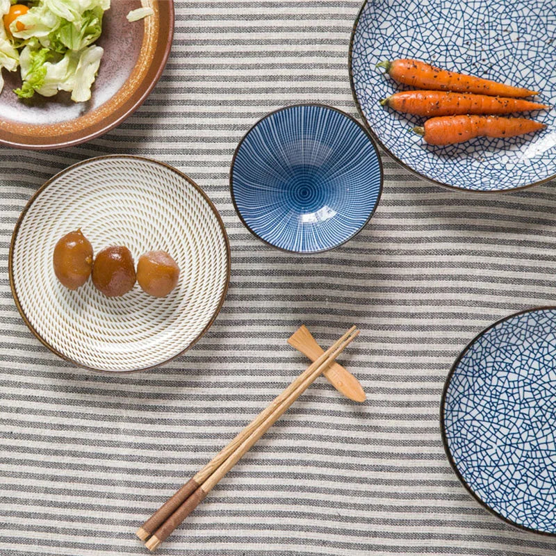 Decorbites™ Japanese Style Dinner Set uncategorized / needs cleanup with nature-inspired artwork - product view 3
