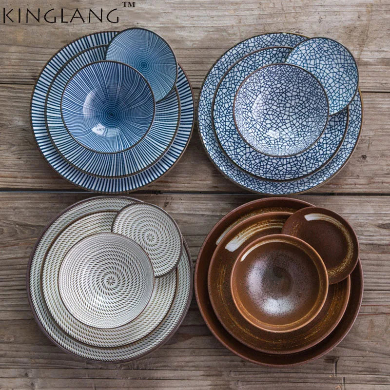 Decorbites™ Japanese Style Dinner Set uncategorized / needs cleanup with nature-inspired artwork