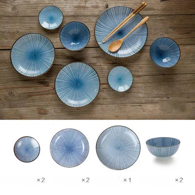 Decorbites™ Japanese Style Dinner Set uncategorized / needs cleanup with nature-inspired artwork - product view 5