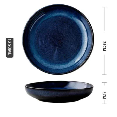Decorbites™ Japanese Blue Tableware uncategorized / needs cleanup with nature-inspired artwork - product view 16