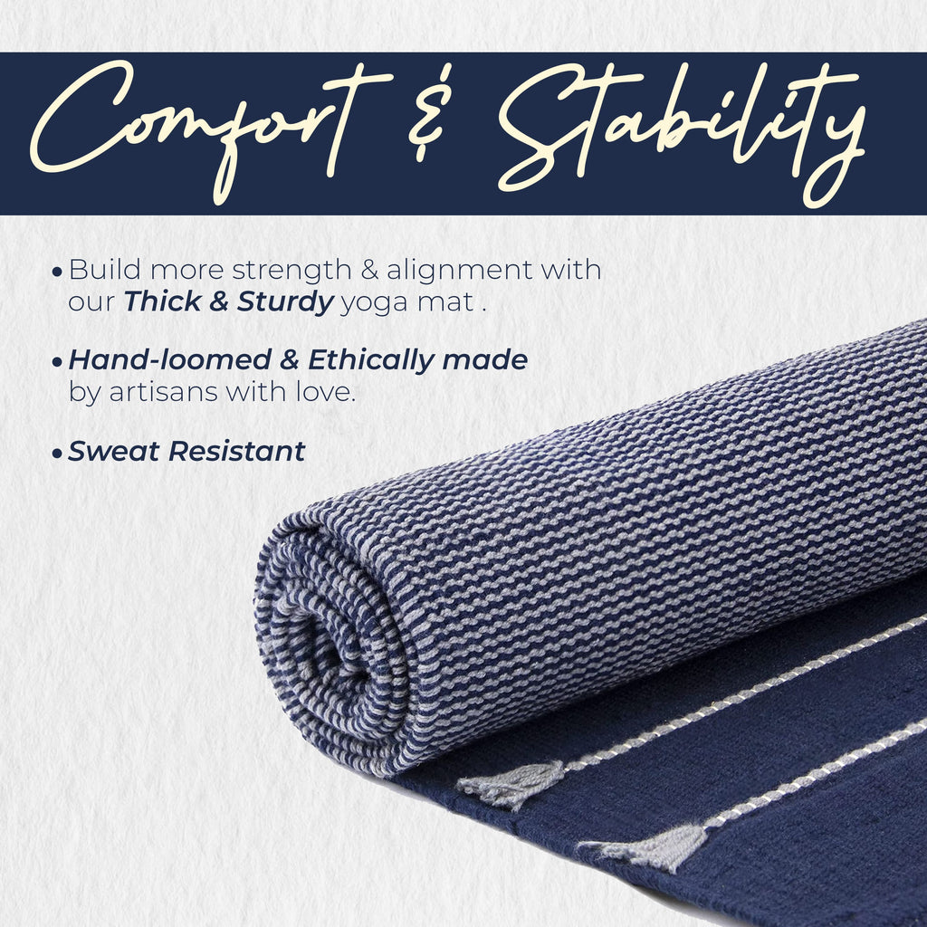 Organic & Eco yoga mat with nature-inspired artwork - product view 4