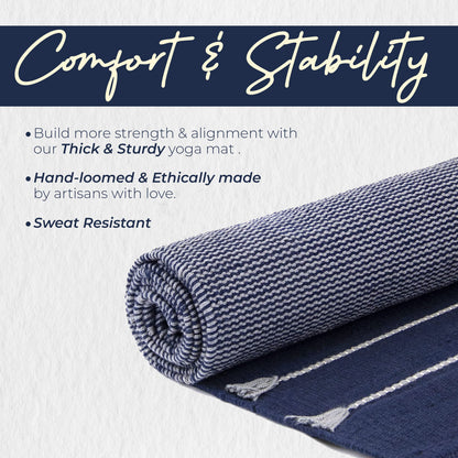 Organic & Eco yoga mat with nature-inspired artwork - product view 4