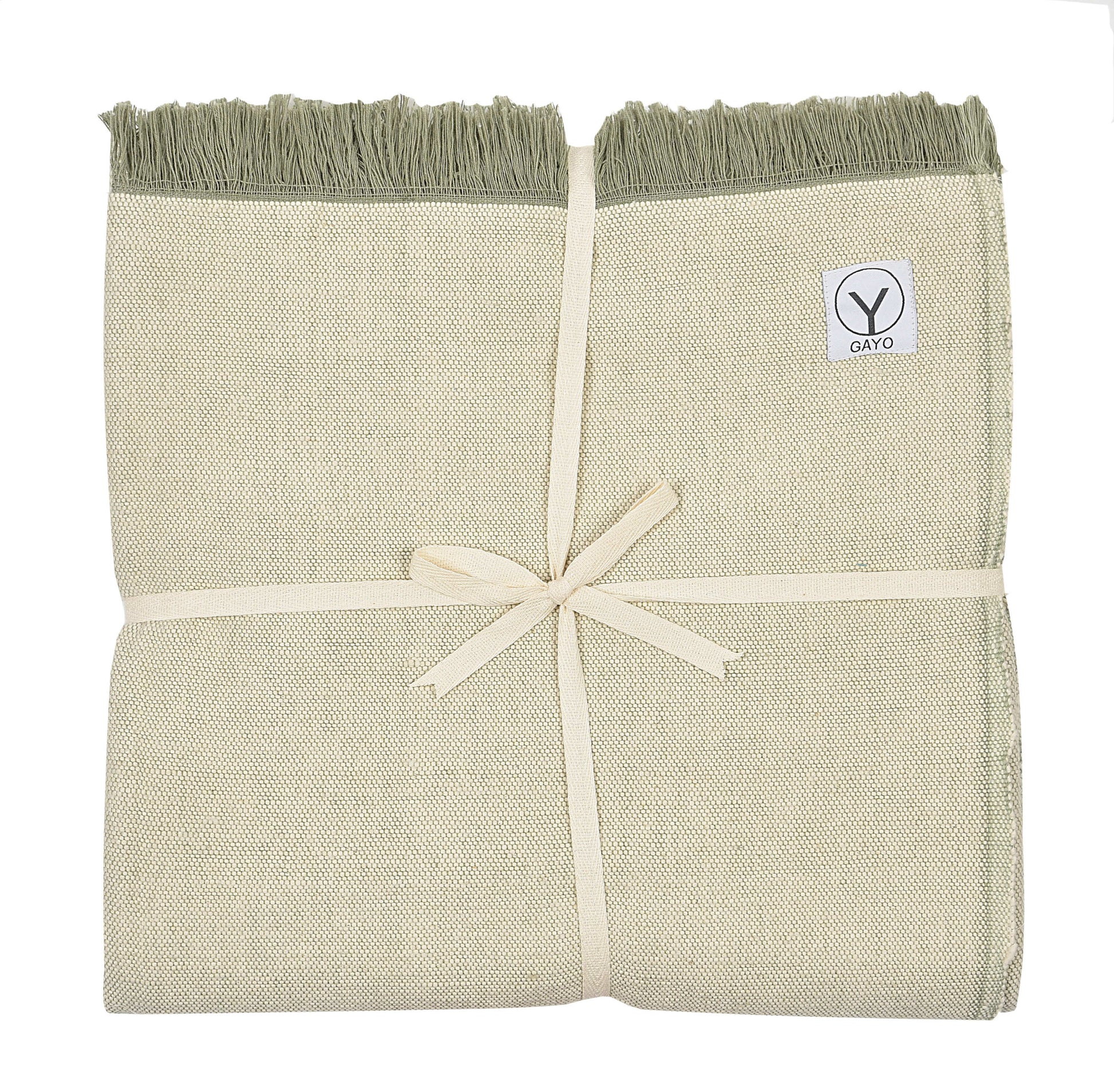 Organic Cotton Yoga Blanket home decor with nature-inspired artwork - product view 4