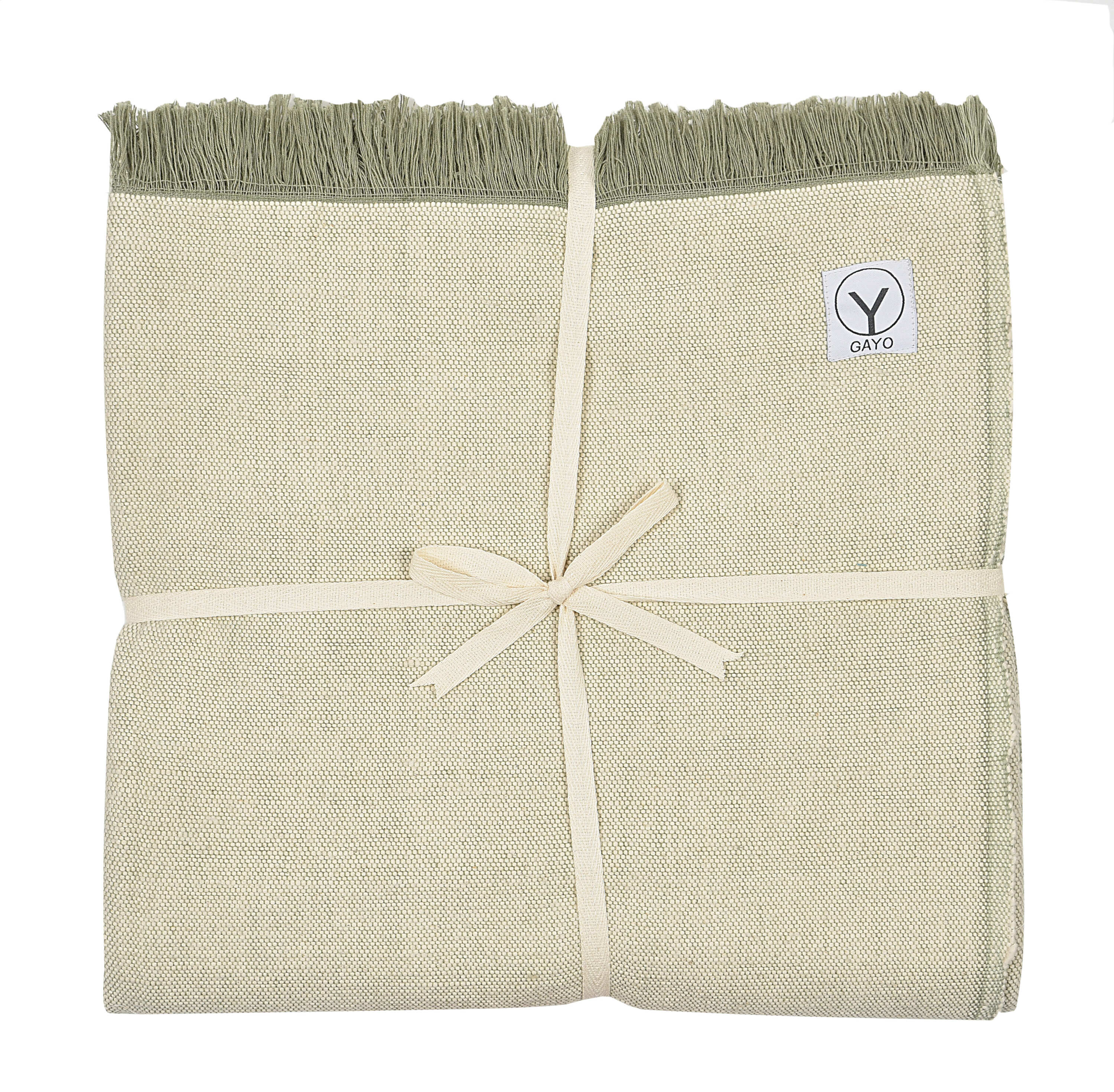 Organic Cotton Yoga Blanket home decor with nature-inspired artwork - product view 4