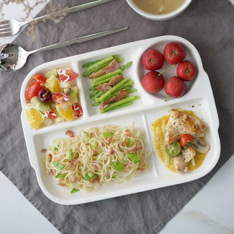 Decorbites™ Divided Plate uncategorized / needs cleanup with nature-inspired artwork