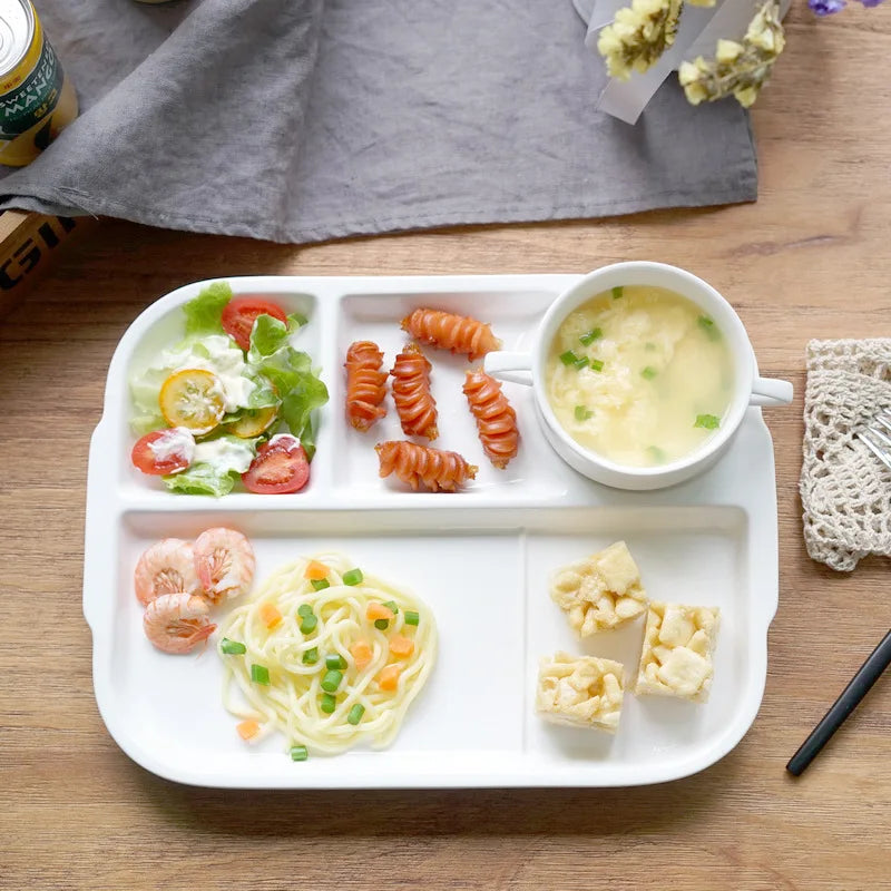 Decorbites™ Divided Plate uncategorized / needs cleanup with nature-inspired artwork - product view 4