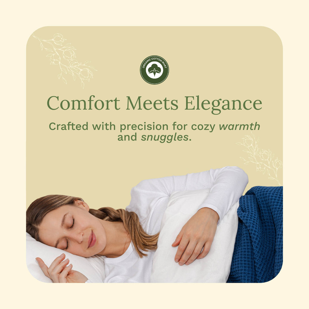 Waffle Weave Blanket home decor with nature-inspired artwork - product view 9