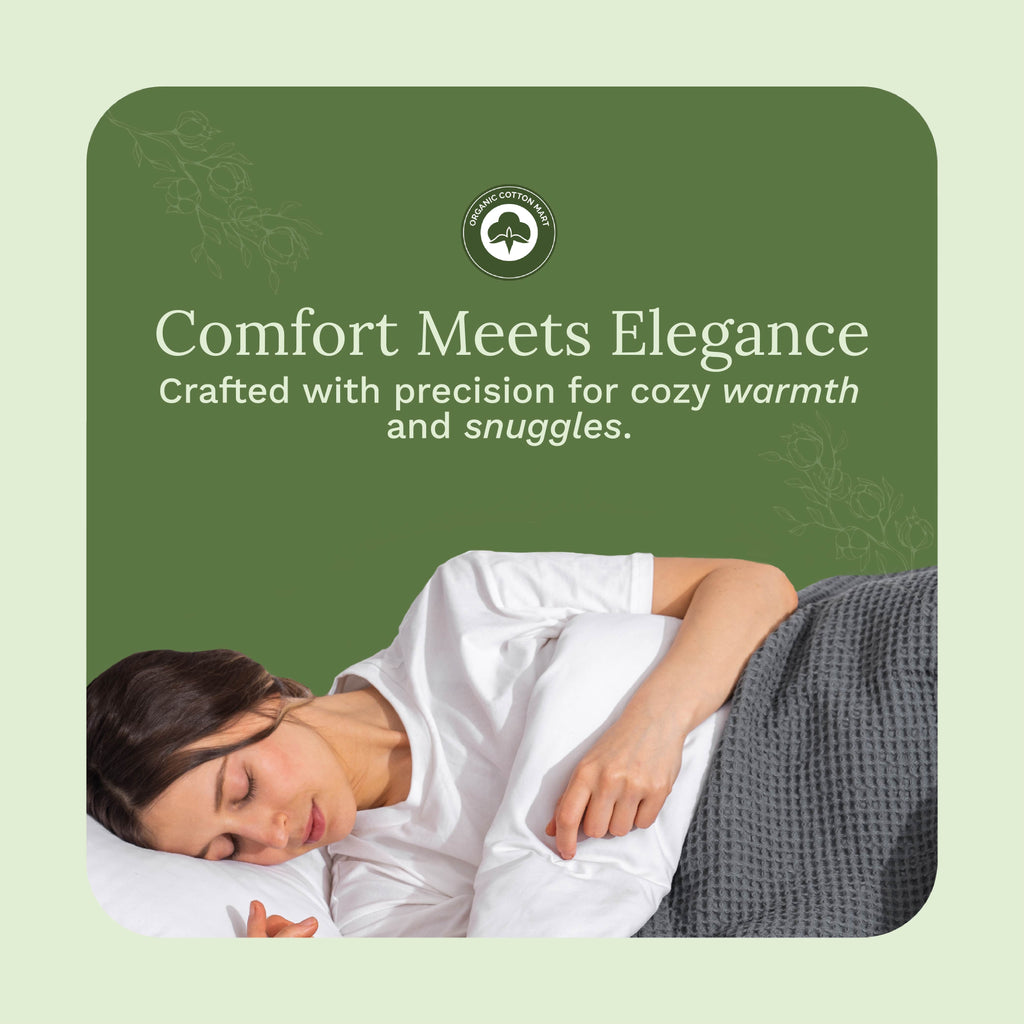 Waffle Weave Blanket home decor with nature-inspired artwork - product view 16