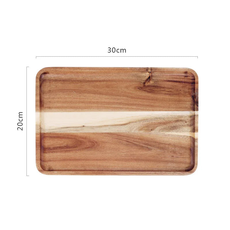 Decorbites™ Acacia Wood Breakfast Tray uncategorized / needs cleanup with nature-inspired artwork - product view 7