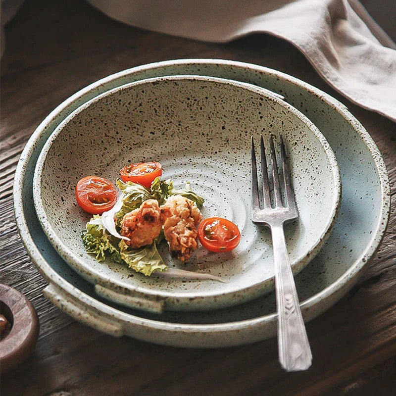 Decorbites™ Japanese Style Round Plate uncategorized / needs cleanup with nature-inspired artwork