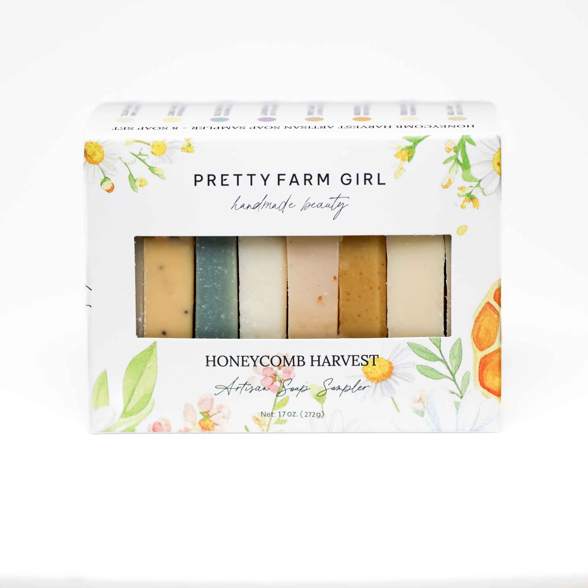 Honeycomb Harvest Goat Milk & Tallow Soap Sampler soap with nature-inspired artwork - product view 5
