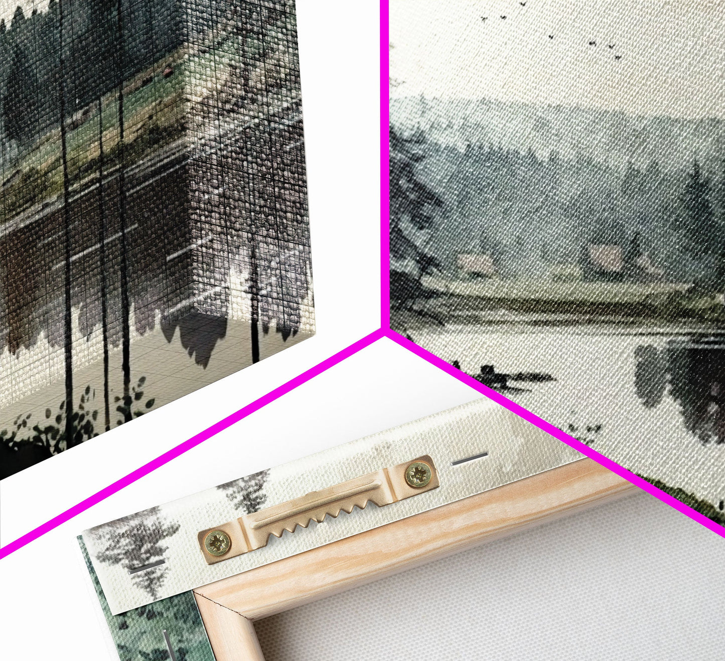 Oil Painting Landscape | Framed Canvas Print