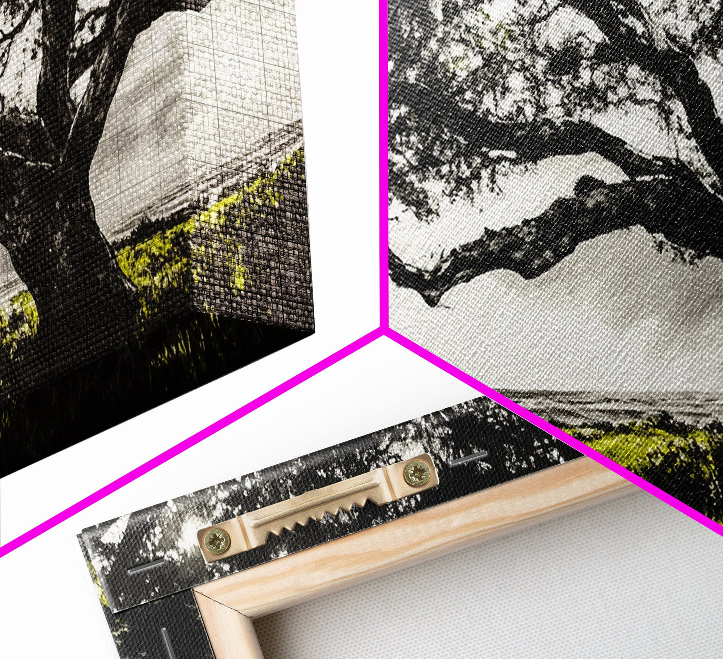 Oak Tree Meadow | Framed Canvas Print