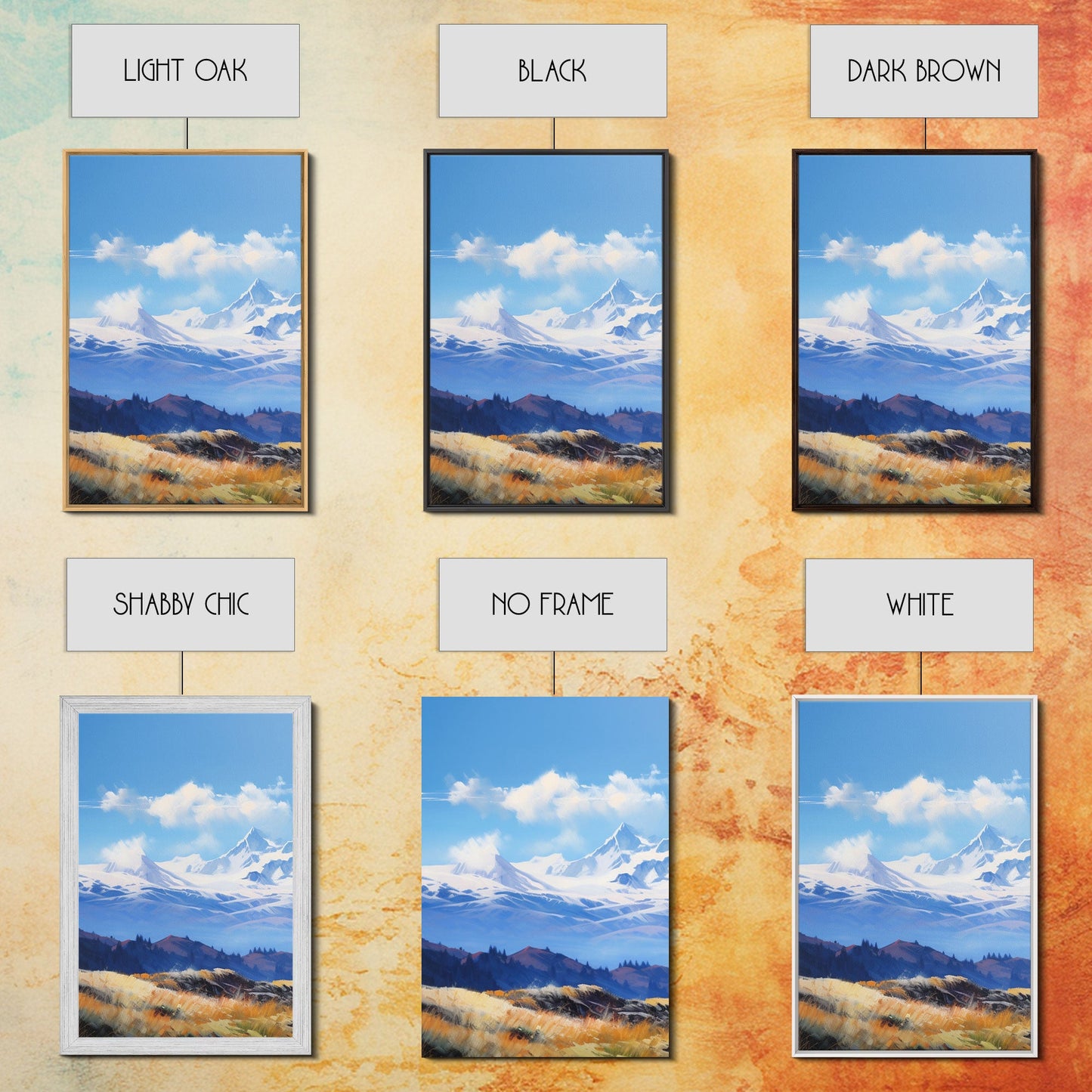 3 Panel Rocky Mountains | Framed Canvas Print
