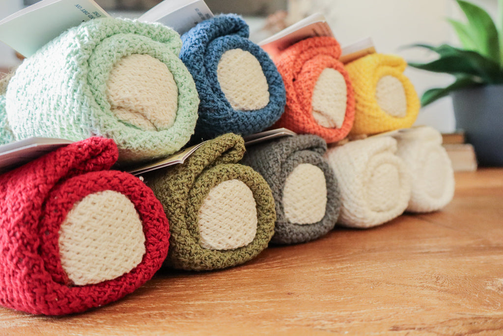 100% Cotton Dishcloths 11" X 11" dishcloths with nature-inspired artwork - product view 2
