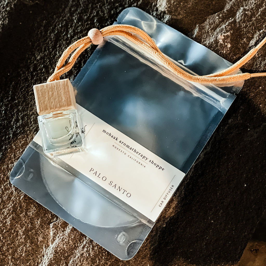 Palo Santo Car Diffuser uncategorized / needs cleanup with nature-inspired artwork - product view 2