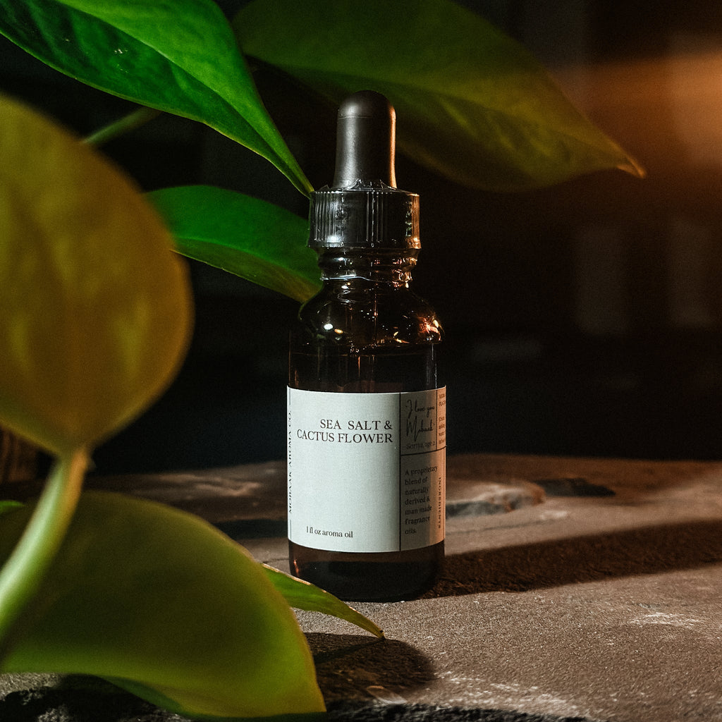 Sea Salt & Cactus Flower Aroma Oil uncategorized / needs cleanup with nature-inspired artwork - product view 2