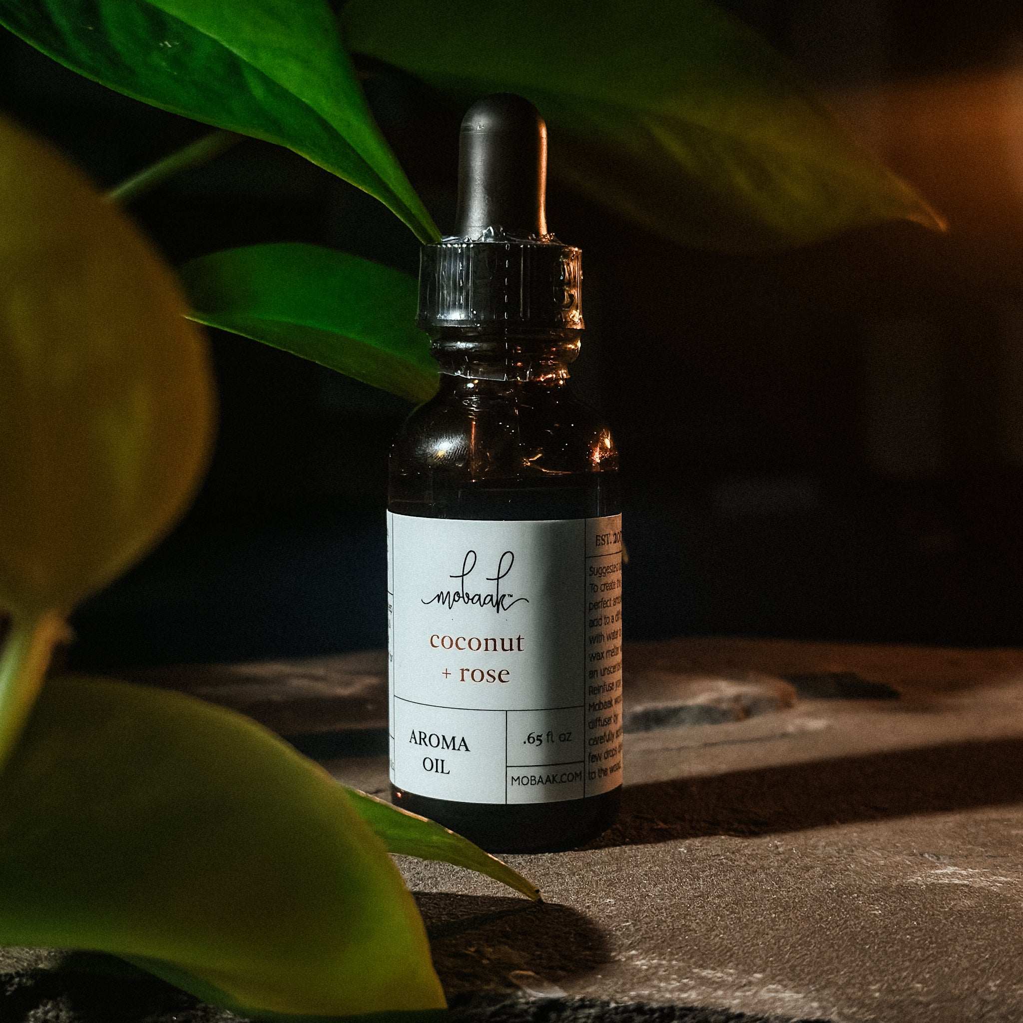 Coconut + Rose Aroma Oil uncategorized / needs cleanup with nature-inspired artwork