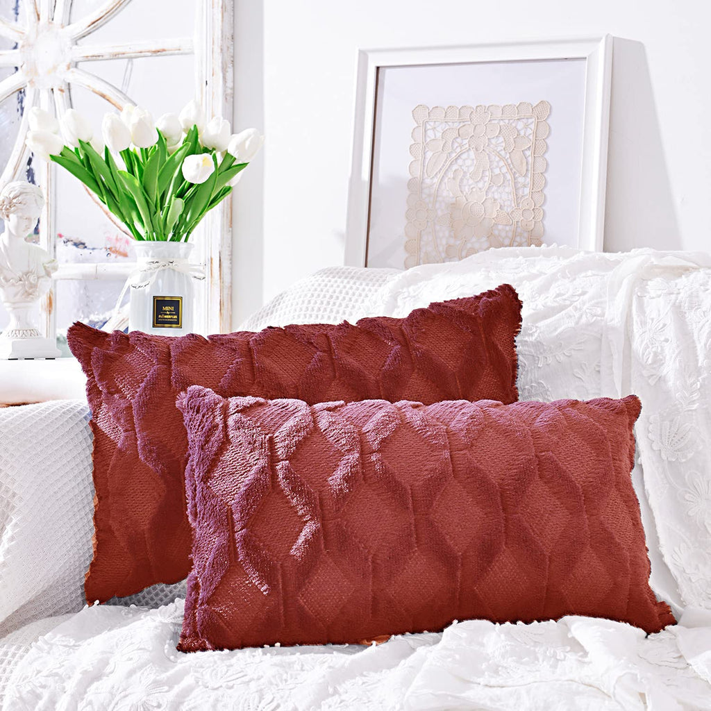 Pack of 2 Bundle One 18"x18" with a Matching Color of One 12"x20" pillow cover with nature-inspired artwork - product view 6