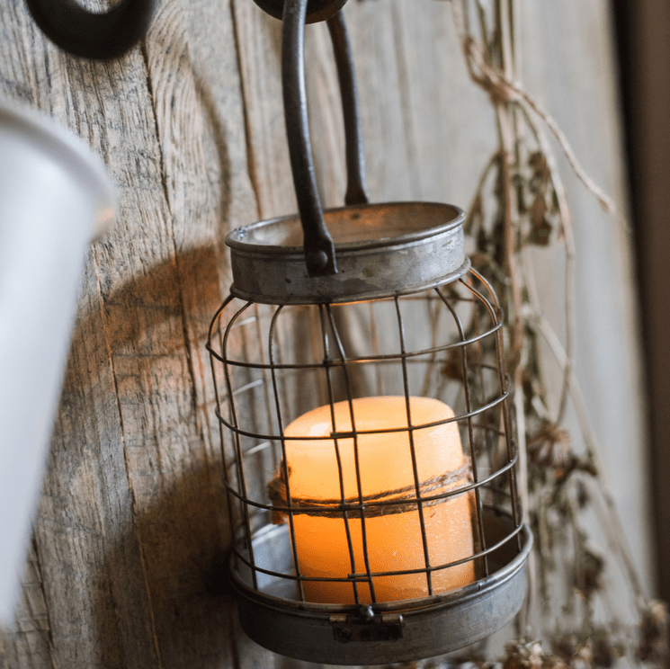 Glass and Metal Candle Holder, Two Styles