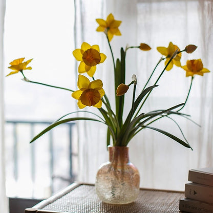 Artificial Yellow Daffodil Stem, 19.6 Inches
