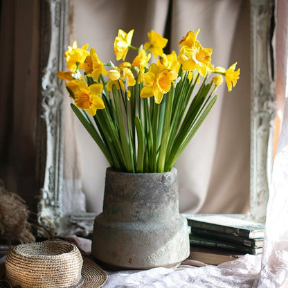 Artificial Yellow Daffodil Stem, 19.6 Inches