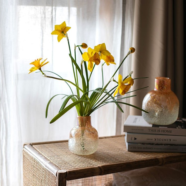 Artificial Yellow Daffodil Stem, 19.6 Inches