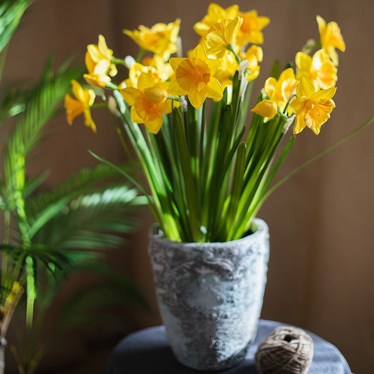 Artificial Yellow Daffodil Stem, 19.6 Inches