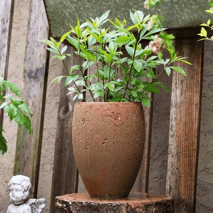 Distressed Cement Plant Pot Tall