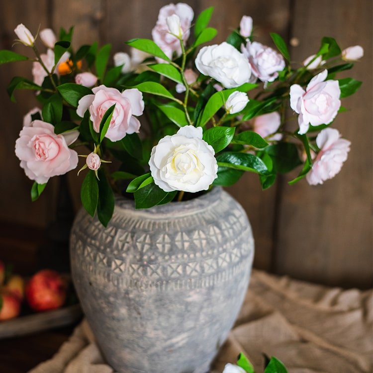 Artificial Gardenia Flower Stem, 22.4 Inches