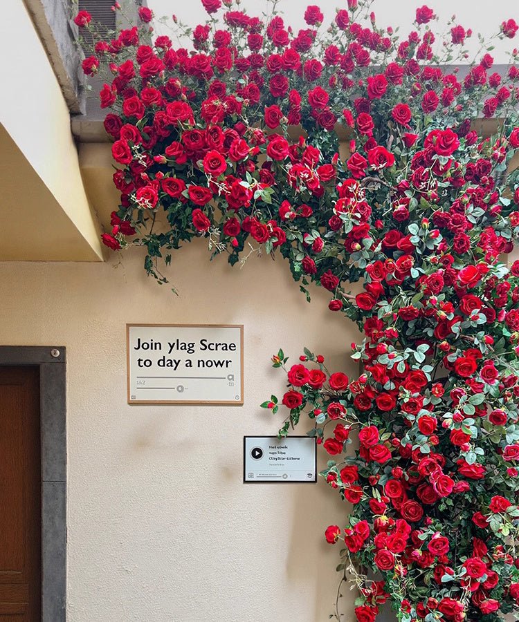 Artificial Rose Climbing Garland Set for Walls