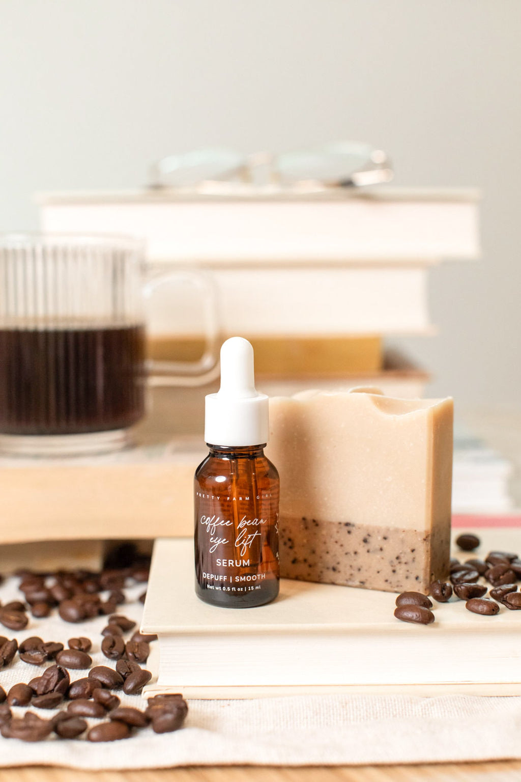 Invigorating Coffee Duo face kit with nature-inspired artwork - product view 4
