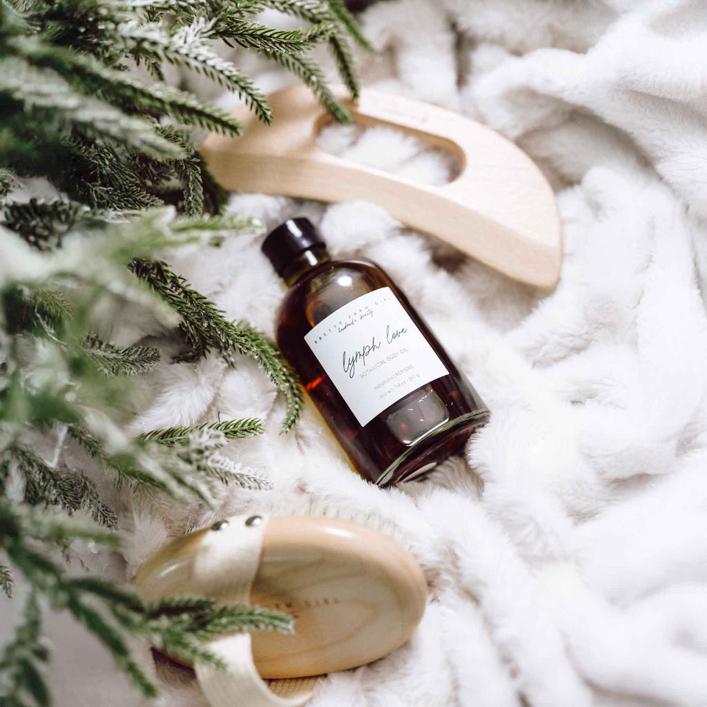 Body Care Lymphatic Routine Kit health & beauty with nature-inspired artwork - product view 2